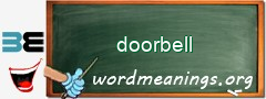 WordMeaning blackboard for doorbell